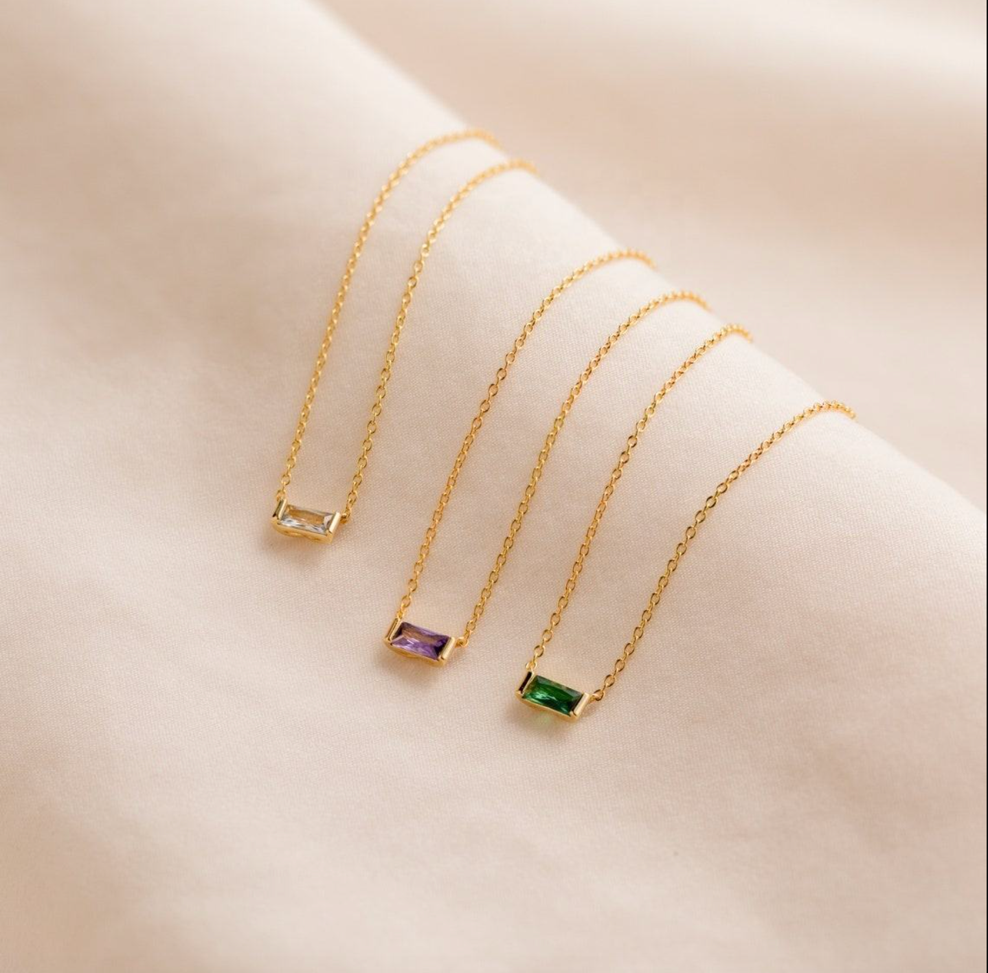 Custom 925 Sterling Silver Gold-Plated Minimalist Necklace