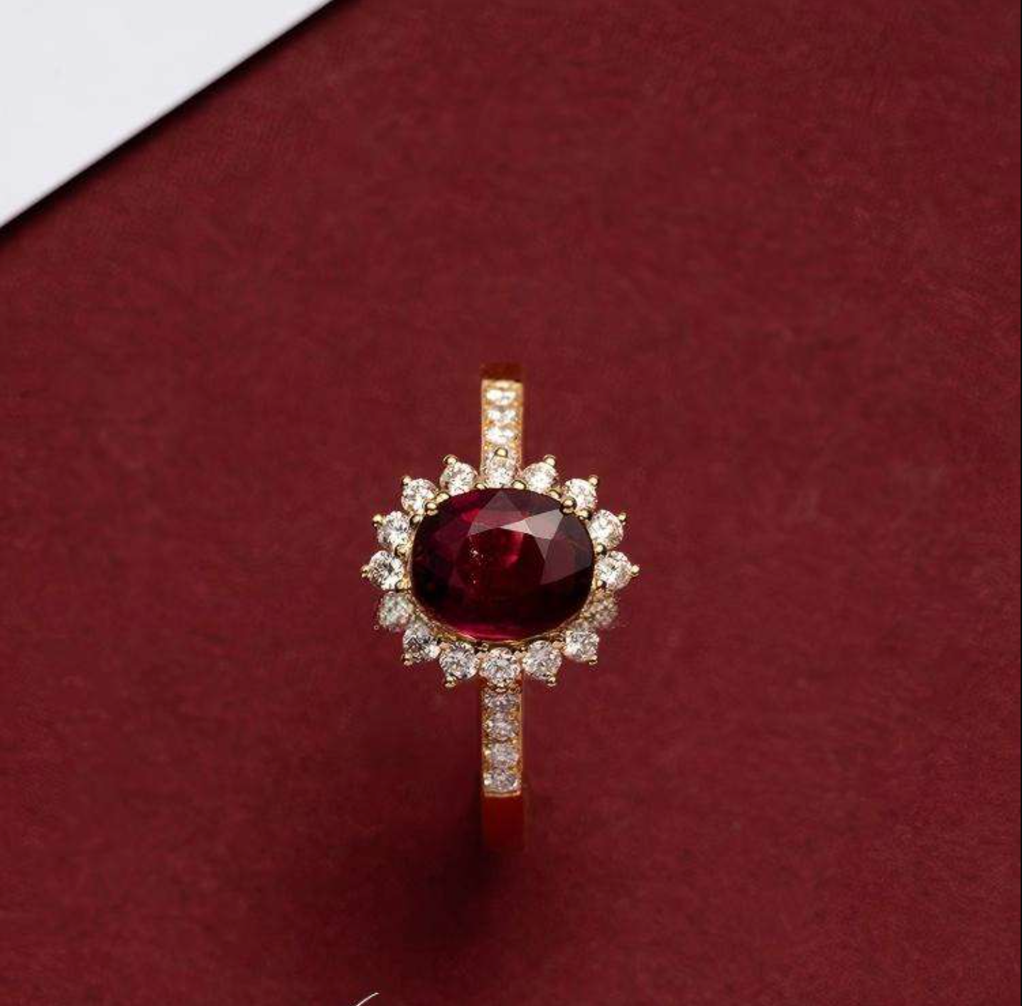Élan Luxe 18K Gold-Plated Statement Ring
