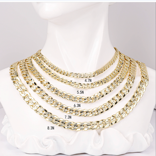 14K Gold-Plated Cuban Link Chain
