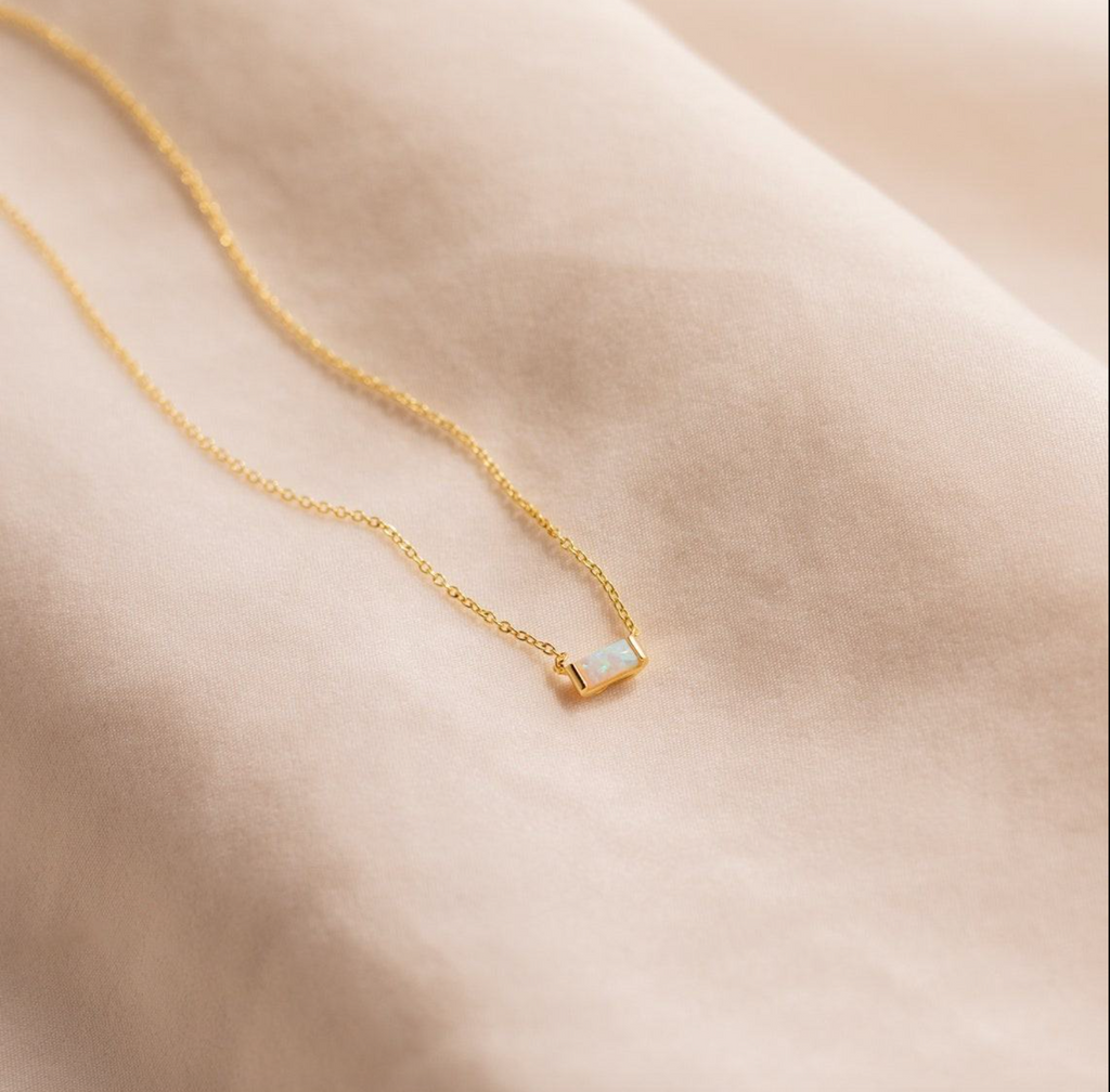 Custom 925 Sterling Silver Gold-Plated Minimalist Necklace