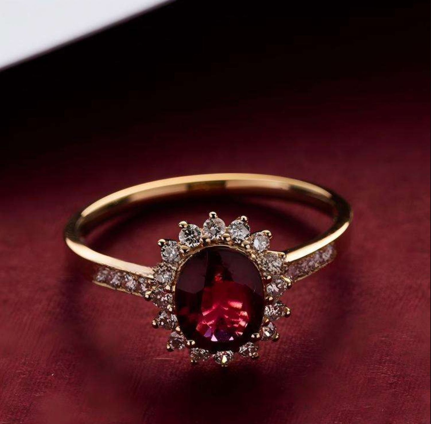 Élan Luxe 18K Gold-Plated Statement Ring